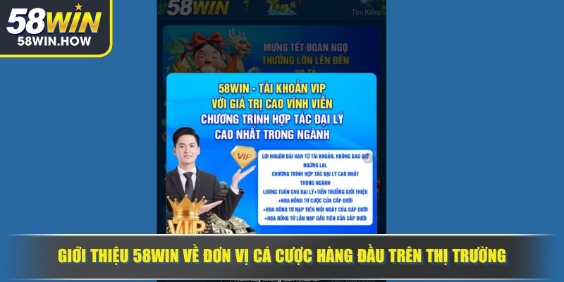 Giới thiệu 58WIN về đơn vị cá cược hàng đầu trên thị trường