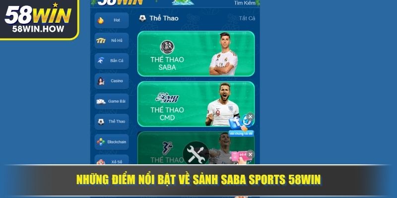 Những điểm nổi bật về sảnh Saba Sports 58WIN