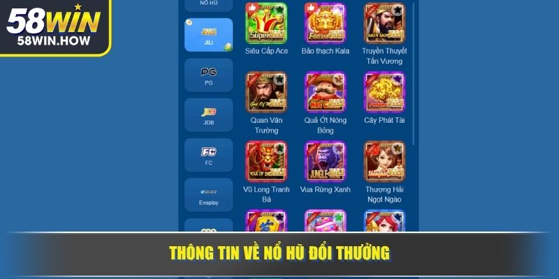 Thông tin về nổ hũ đổi thưởng